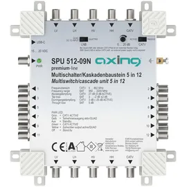 Axing SAT SPU512-09N - Multischalter, 5 / 12, premium-line