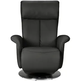 HIMOLLA Relaxsessel 7227 Leder 82 x 109 x 90 cm Schwarz mit Relax-Funktion