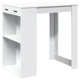 vidaXL Bartisch 102 x 70 x 103,5 cm Weiß