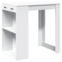 vidaXL Bartisch 102 x 70 x 103,5 cm Weiß