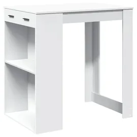 vidaXL Bartisch 102 x 70 x 103,5 cm Weiß