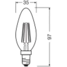 Osram LED THREE STEP DIM CLASSIC B 40 4 W/2700 K E14