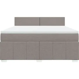 vidaXL Boxspringbett 180 x 200 cm Taupe