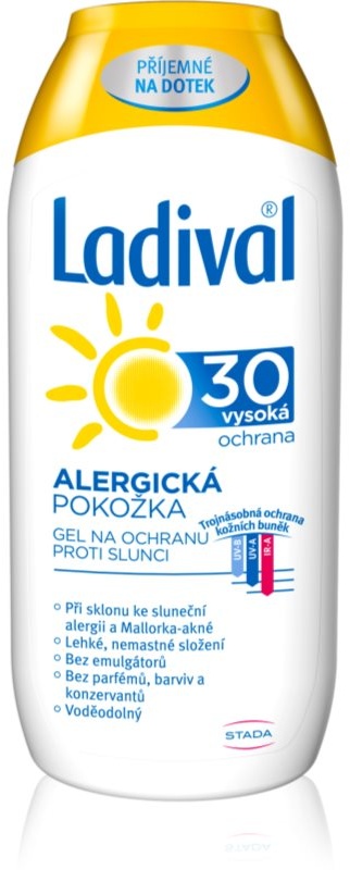 Ladival Allergic schützende Gel-Creme zum Bräunen gegen Sonnenallergie SPF 30 200 ml