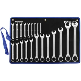 BRILLIANT TOOLS Ratschenringschlüssel-Satz 21-tlg.