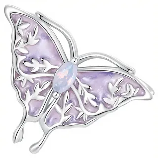 Charms für Pandora Lila Schmetterling Anhänger Silber 925 Trusky Charms