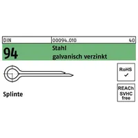 Hörger & Geßler Splinte DIN 94/ISO 1234 6,3 x 80 250 Stück