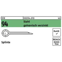 Hörger & Geßler Splinte DIN 94/ISO 1234 6,3 x 80 250 Stück