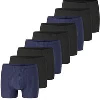 SCHIESSER Retro Boxershorts blau/schwarz M 9er Pack