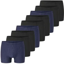 SCHIESSER Retro Boxershorts blau/schwarz M 9er Pack