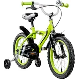 Hi5 Rebel 16 Zoll Kinderfahrrad Fahrrad 105 - 120 cm ab 4 Jahre Mädchen Jungen grün