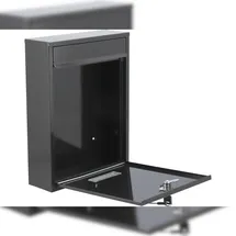 TRIZERATOP Briefkasten 360x260x80mm schwarz