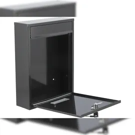 TRIZERATOP Briefkasten 360x260x80mm schwarz