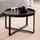 Wohnling Couchtisch Rund Schwarz Massivholz 60 x 60 x 35 cm