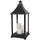 INDA-EXCLUSIV Große Laterne Gartenlaterne inkl. 3 LED Kerzen Timer 24x24x59cm