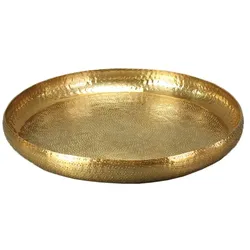Tablett rund, Gold