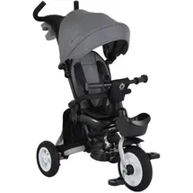 Byox Tricycle Flexy Lux 3 in 1 Dreirad, klappbar, Gummireifen, drehbarer Sitz dunkelgrau