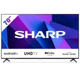 Sharp LED-Fernseher 177 cm (70 Zoll) 4K Ultra HD Android TV (Smart TV, Bluetooth, Dolby Vision, HDMI 2.1 mit eARC)