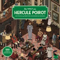 LAURENCE KING Die Welt von Hercule Poirot 1000 Teile-Puzzle, Small