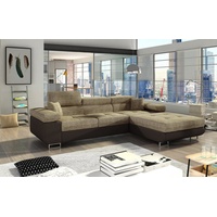 yourhouse24 Ecksofa Armando L-form Schlafsofa Wohnlandschaft Links Rechts Couch Bettkasten