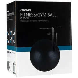 Avento Gymnastikball Schwarz 65 cm