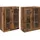 vidaXL Wandmontierte Schränke 2 pcs Altholz 69,5 x 34 x 90 cm