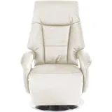 sit&more TV-Sessel Enjoy Kunstleder 74 x 109 x 77 cm Beige mit Motor und Aufstehhilfe