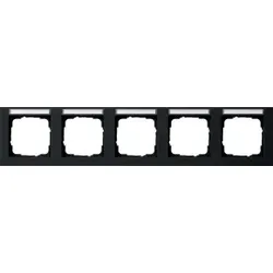 Gira 109509 Abdeckrahmen 5f waager. BSF Gira E2 Schwarz m