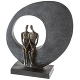 Casablanca by Gilde Casablanca - Skulptur/Dekofigur - Side Side - Polyresin - Bronzeoptik - 33x30 cm