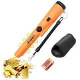 Tragbarer Metalldetektor, 360-grad-scan-metalldetektor ° Wasserdichter Metall-pointer Mit Eingebauter Led-anzeige/alarmleuchte/9v-batterie, Zum Suchen Von Goldmünzen Und Schmuck.