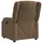 vidaXL Relaxsessel Braun Stoff 95 x 99 x 0 cm Braun mit Liegeposition
