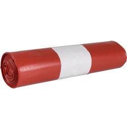 Abena Abfallsäcke Sækko Boy, LDPE Recycled, 40 Liter, Müllbeutel zur Aufteilung im Sækko Boy, 1 Rolle = 10 Stück, Farbe: rot
