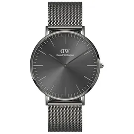 Daniel Wellington Classic Mesh Graphite graphite grau- graphite grau-mesh 40mm Silber
