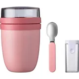 Mepal Thermo-Lunchpot + Faltbarer Löffel Ellipse Lunchbox, Pink