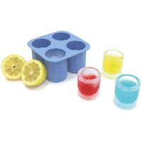HENDI Shotglas Eiswürfelform, Erstellt 4 Shotglas-förmige Eiswürfel, Eiswürfelschaleeinfache, Eiskugelform,