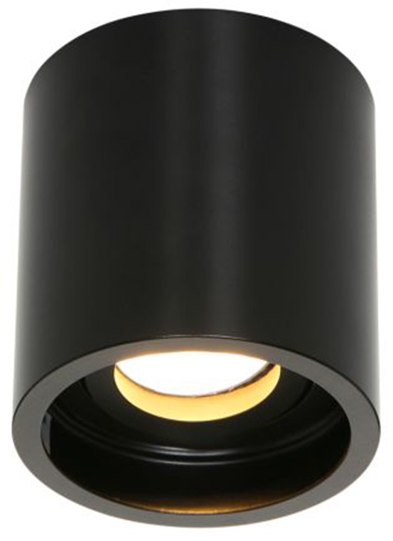 Aufbaustrahler Deckenlampe Deckenleuchte, Dimmbar Metall schwarz GU10 Fassung