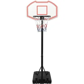 vidaXL Basketballständer Weiß 237-307 cm