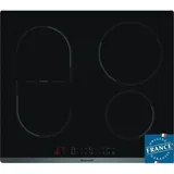 Brandt CPI6400B - Induktionskochfeld - 4 Zonen - 3600 B - L 58 x T51 cm - Glasbeschichtung - Schwarz - Rot