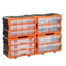 monzana Kleinteilemagazin Sortimentskasten erweiterbar 72 Fächer