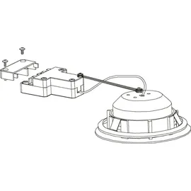 EGLO LED Einbauleuchte Kunststoff/Metall Ø7,8 cm 6W 3000K Warmweiß IP44