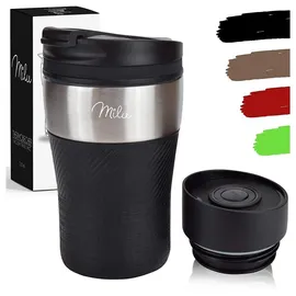 MILU Isolierbecher 0,21 l Schwarz 2 St.