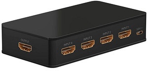 goobay HDMITM-Umschaltbox 4 auf 1 (4K @ 60 Hz)  HDMI HDMI-Switch