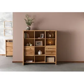 MASSIVMOEBEL24.DE Bücherregal 142 x 45 x 147 cm Beige