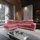 masseno Eckcouch Polyester mit Schlaffunktion L-Form 2-Sitzer Rosa