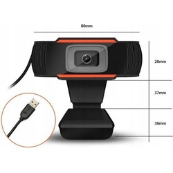 Duxo USB Webcam WEBCAM-X13 1080P (2 Mpx), Webcam, Schwarz