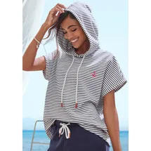 H.I.S. Sweatshirt gestreift marine/offwhite 40/42