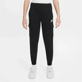 Nike Sportswear Club Fleece Cargohose Kinder 010 black/black/white S 128-137 cm