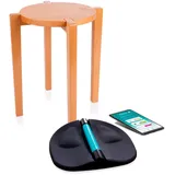 Alonea Beckenbodentrainer PelvicTool, inkl. Gymnastikhocker aus Holz