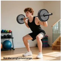 sportnow Langhantelstange Hantelstange 200 kg schwarz