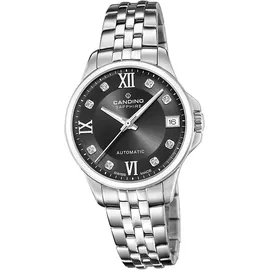 Candino Edelstahl Damen Uhr Analog Luxus Armbanduhr silber Automatik D2UC4770/5 - Silber